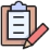 clipboard with pencil icon