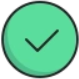 icon of check mark in circle