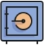 icon of locked bank safe