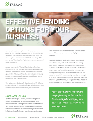 Effective Lending Options for Your Business