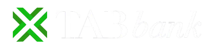 TAB Bank Logo White